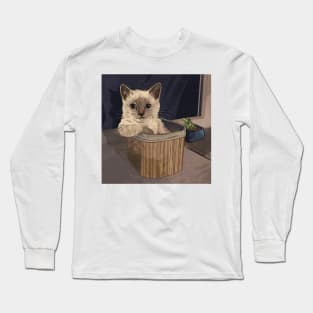 Kitty Sitting Long Sleeve T-Shirt
